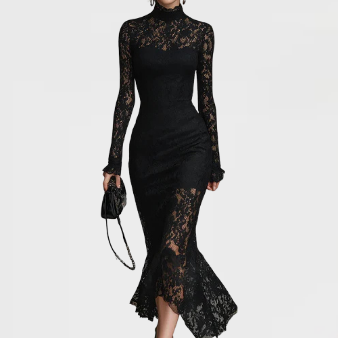 black lace fishtail dress ASOS Design - Fishtail Maxi Dress - Women - Polyester - S