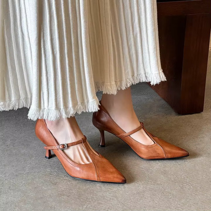 MARSELLA GENUINE LEATHER HEELS