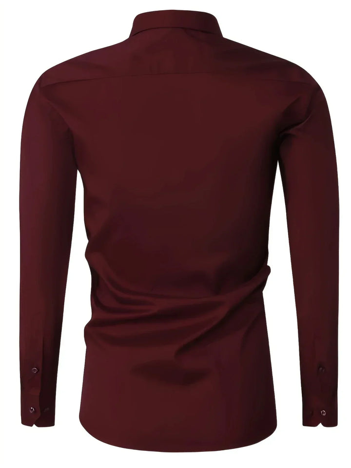 Hunter | Elegant Long Sleeve Button-Up Shirt