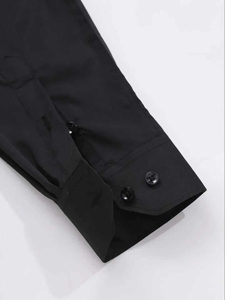 Hunter | Elegant Long Sleeve Button-Up Shirt