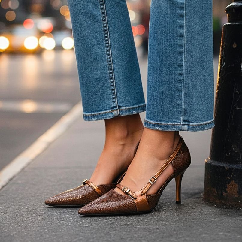 VARELLI EMBOSSED HEELS