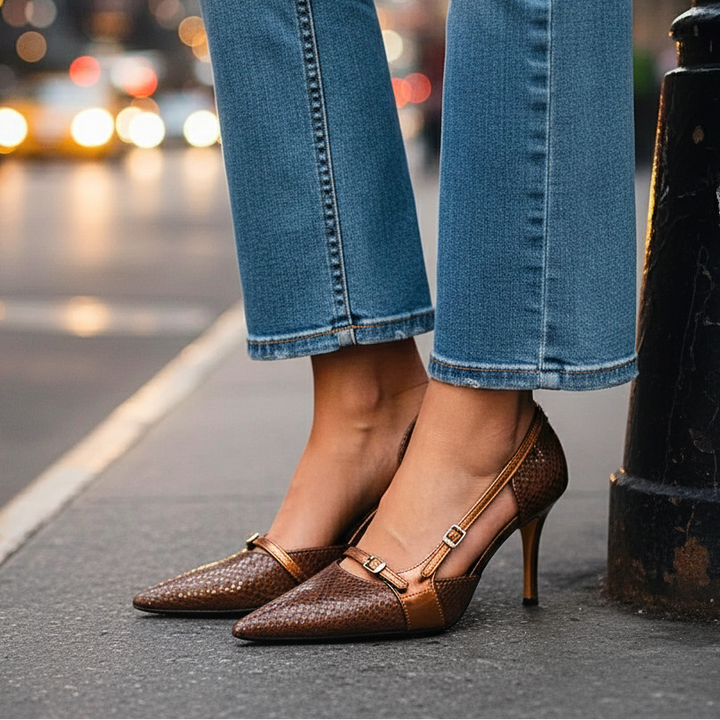 VARELLI EMBOSSED HEELS