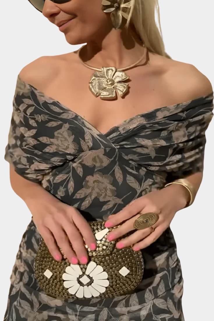 Madison | Elegant Botanical Dress