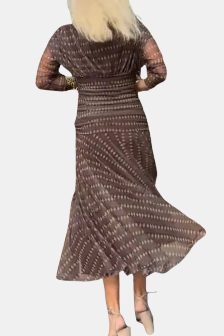 Sienna | Geometric Flow Dress