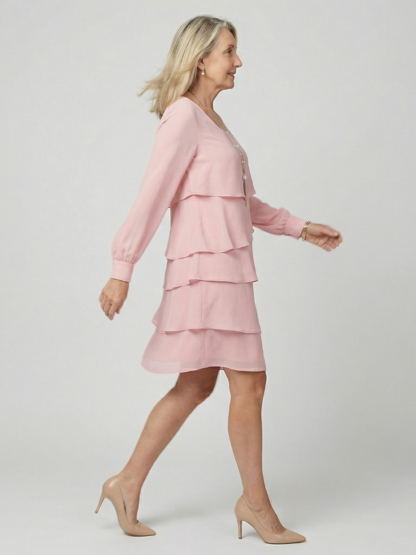 layered knee length dress Amazon.com: HGps8w Women's Layered Chiffon Wedding Guests Dress Summer Elegant Short Sleeve Knee Length Flowy Cocktail Dresses : Clothing, Shoes & Jewelry