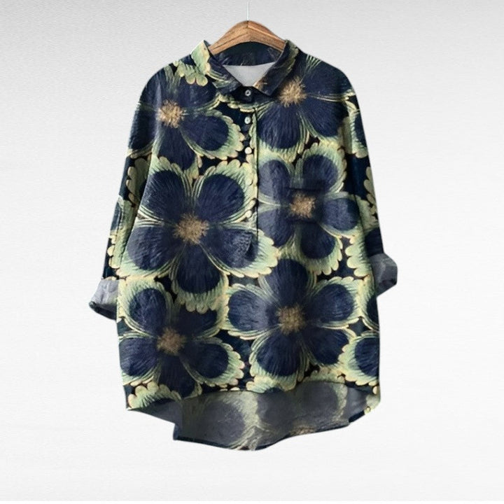 Camille | Elegant Linen Summer Blouse