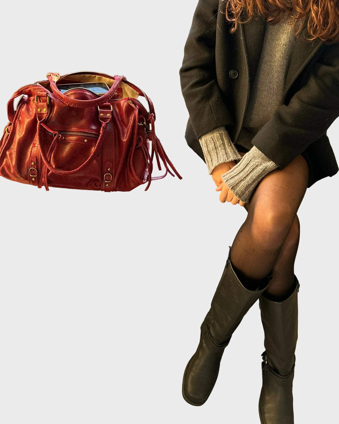 FC4-It girl bag cherry red