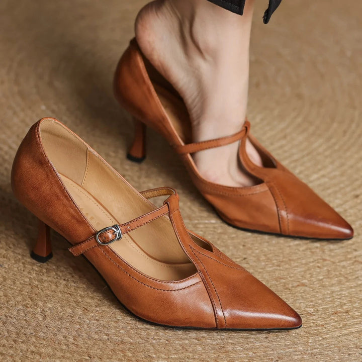 MARSELLA GENUINE LEATHER HEELS