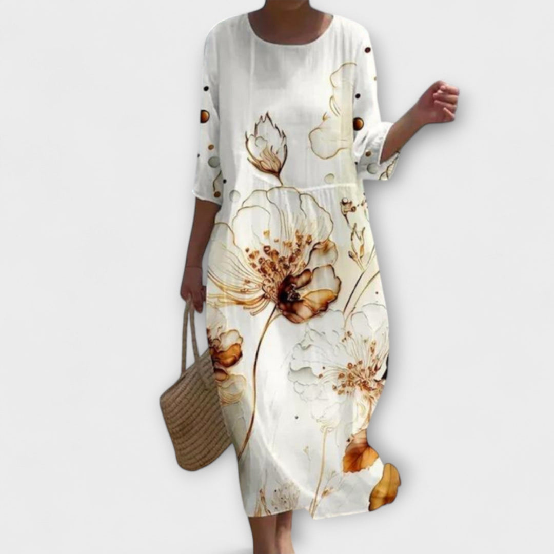 Miranda — Floral Stiletto Maxi Dress