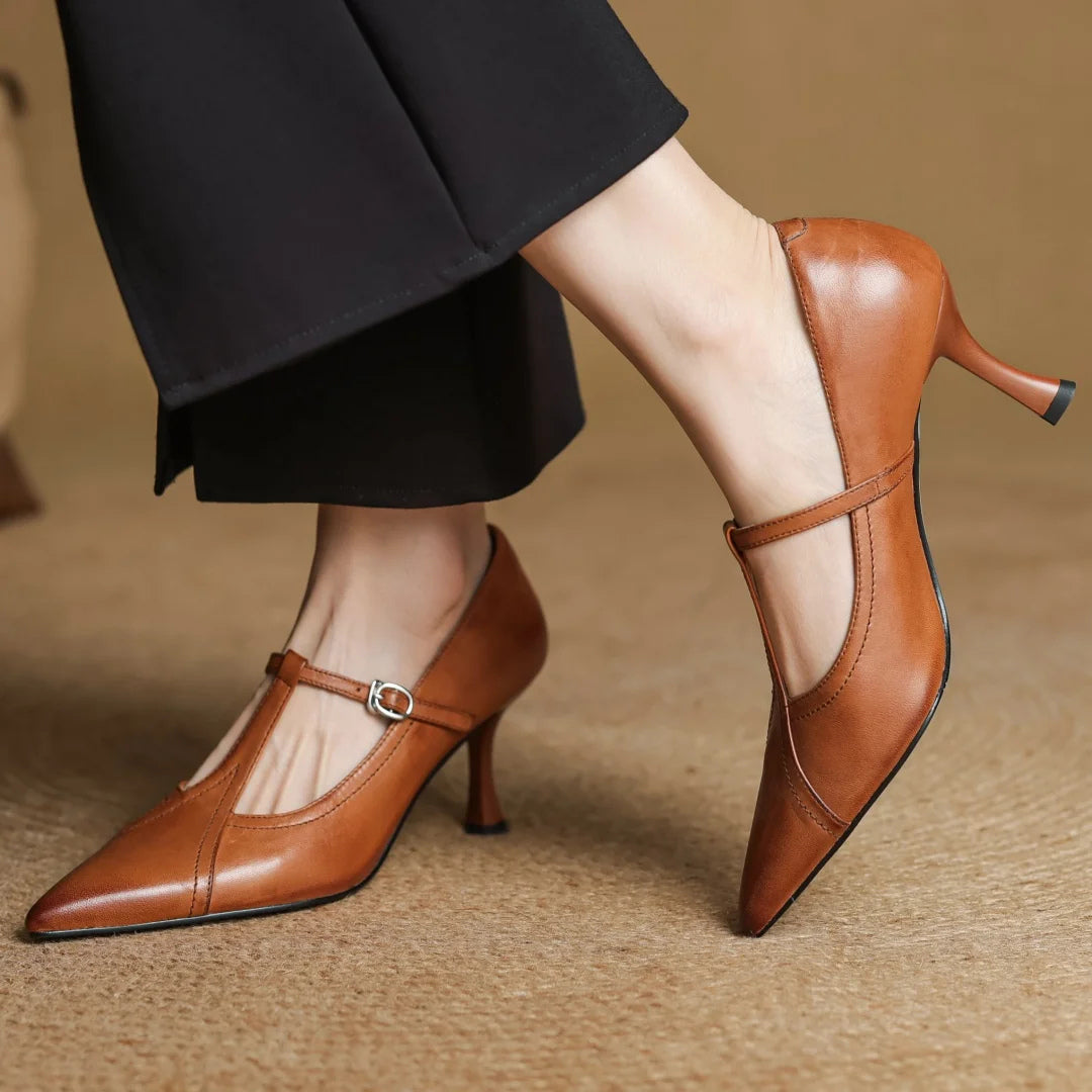 MARSELLA GENUINE LEATHER HEELS