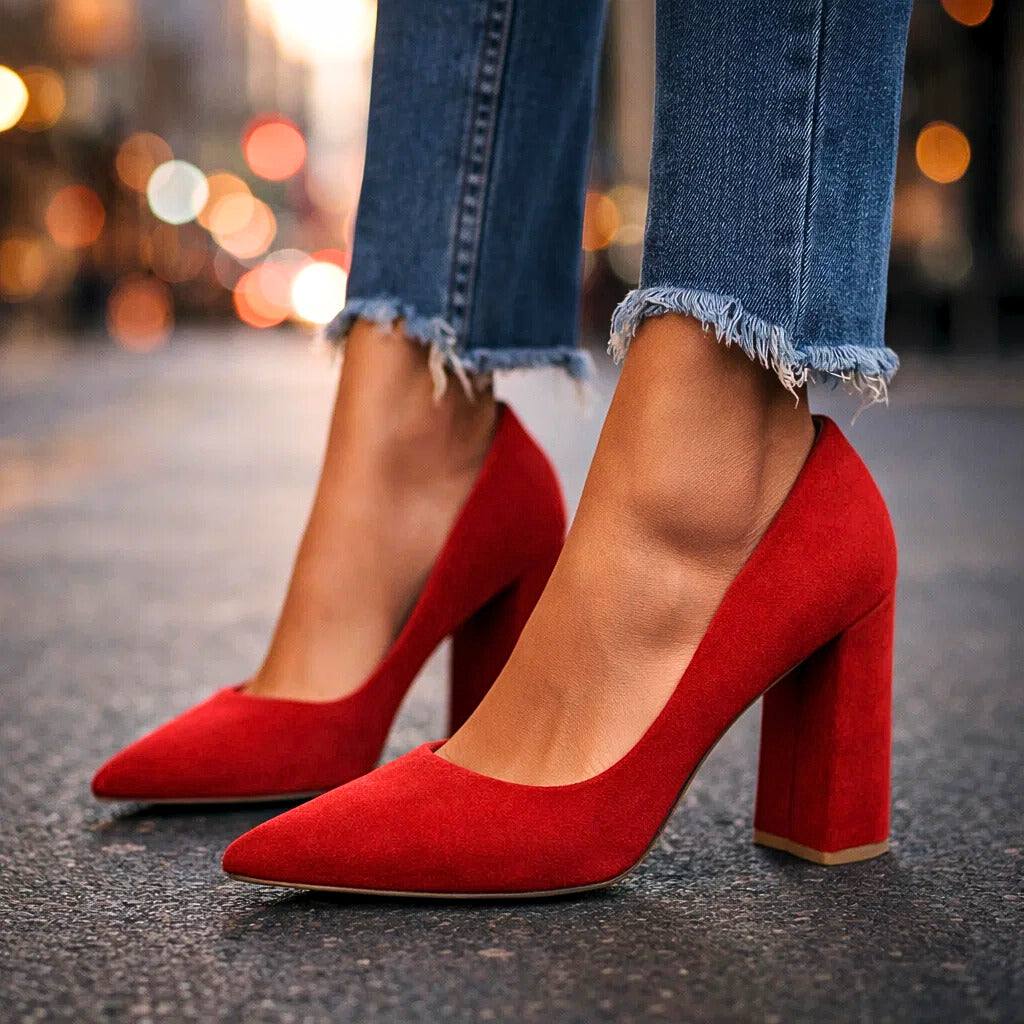 VIVIENNE VELVET HEELS