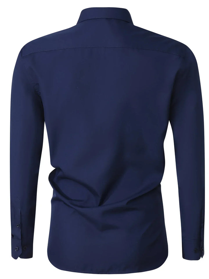 Hunter | Elegant Long Sleeve Button-Up Shirt