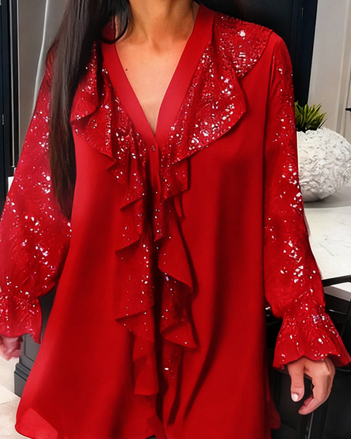 Fatima | Solid Color Striped Blouses