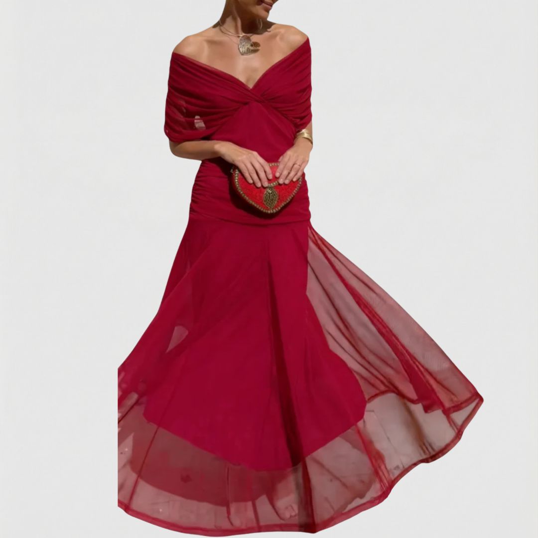 Harper | Elegant Red Dress