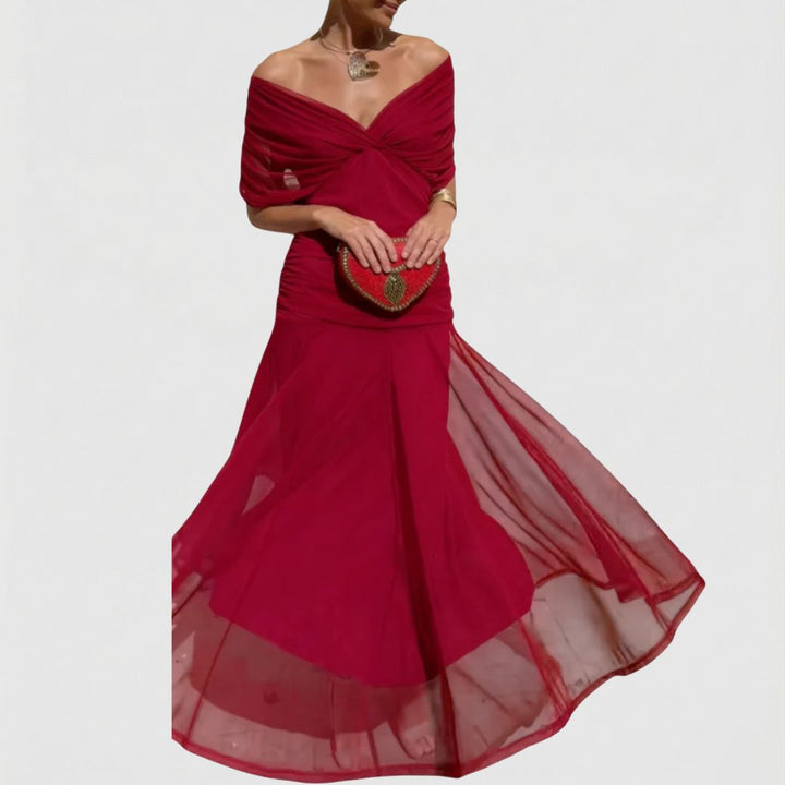 Harper | Elegant Red Dress