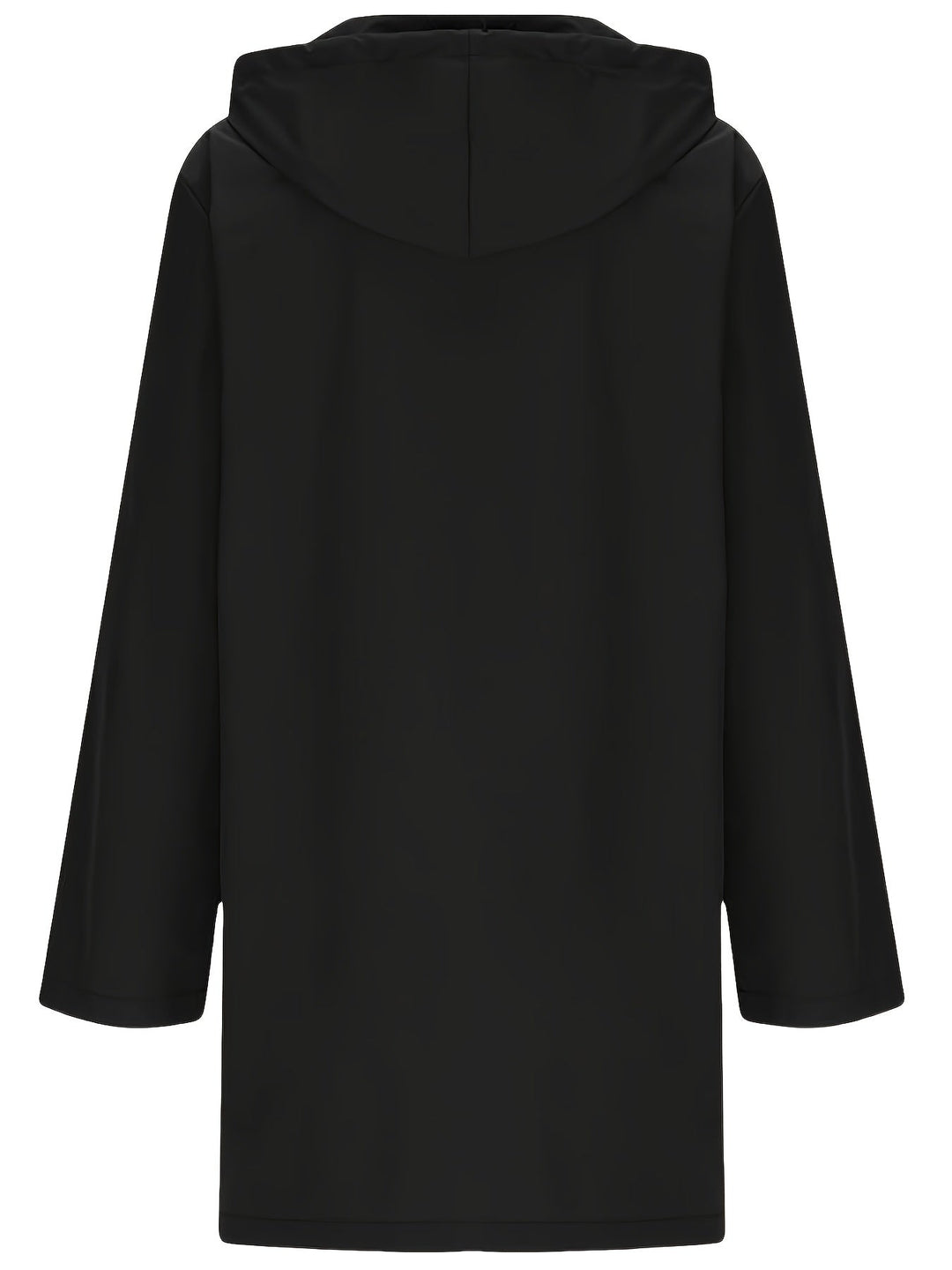 Effortless Trench Coat for Women with Hooded Button Front Longline Pocket Style