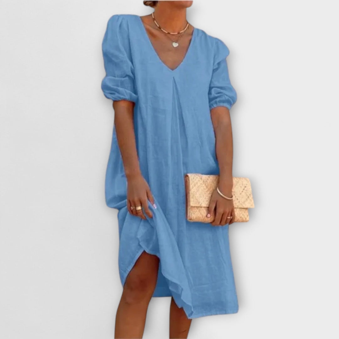 Fanny — Elegant Summer Dress with Braided Details