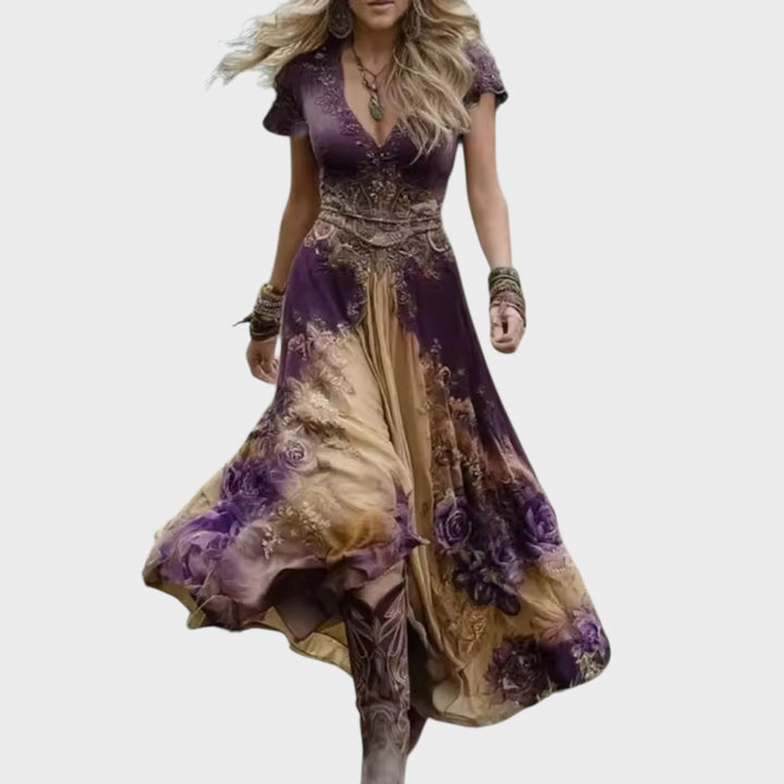 Celestine | Fitted and flowy floral dress