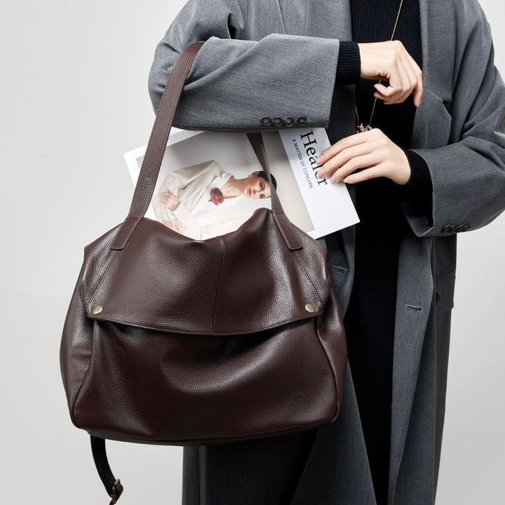 Adriani | Retro genuine leather soft minimalist bag for everyday use