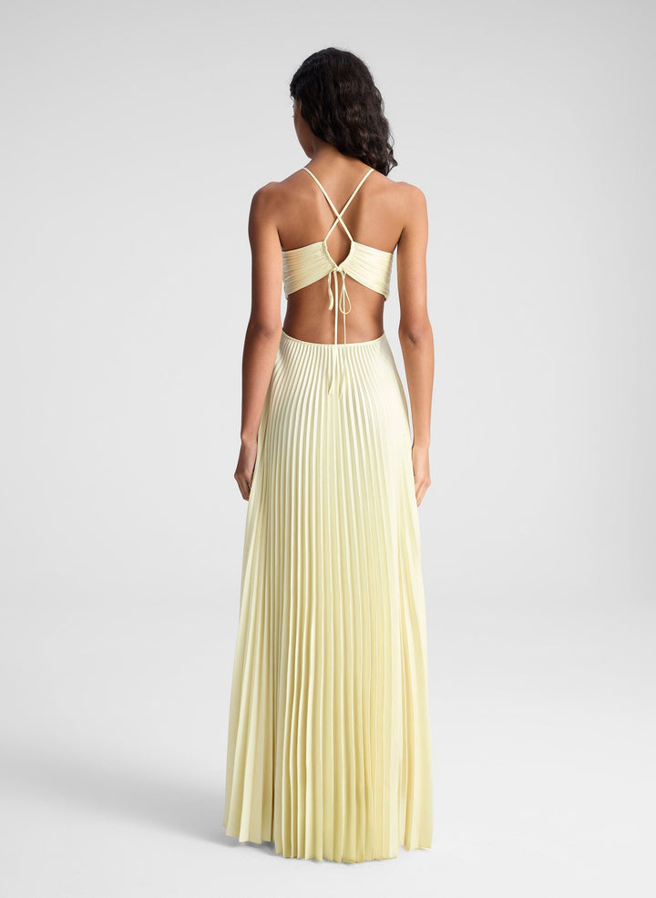 Sienna - Oriental Dress with Pleats