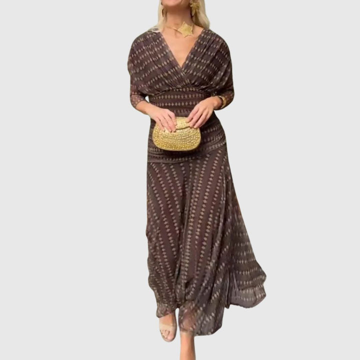 Sienna | Geometric Flow Dress