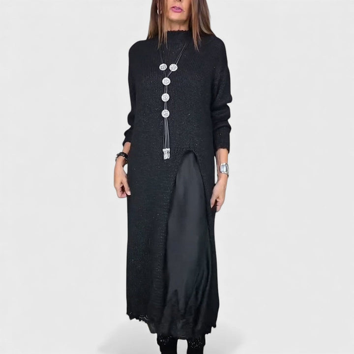 Lena | elegant long knitted dress