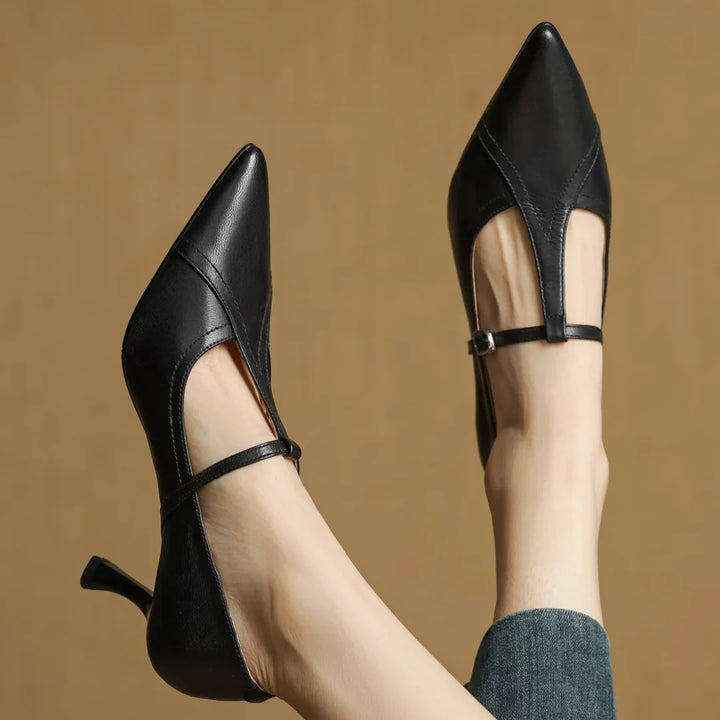 MARSELLA GENUINE LEATHER HEELS