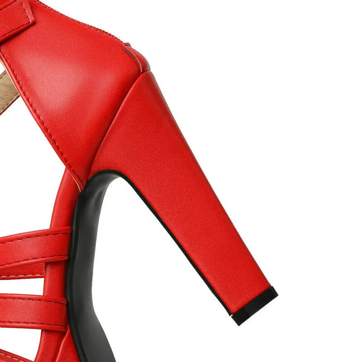Lacey Strapped Platform Heels