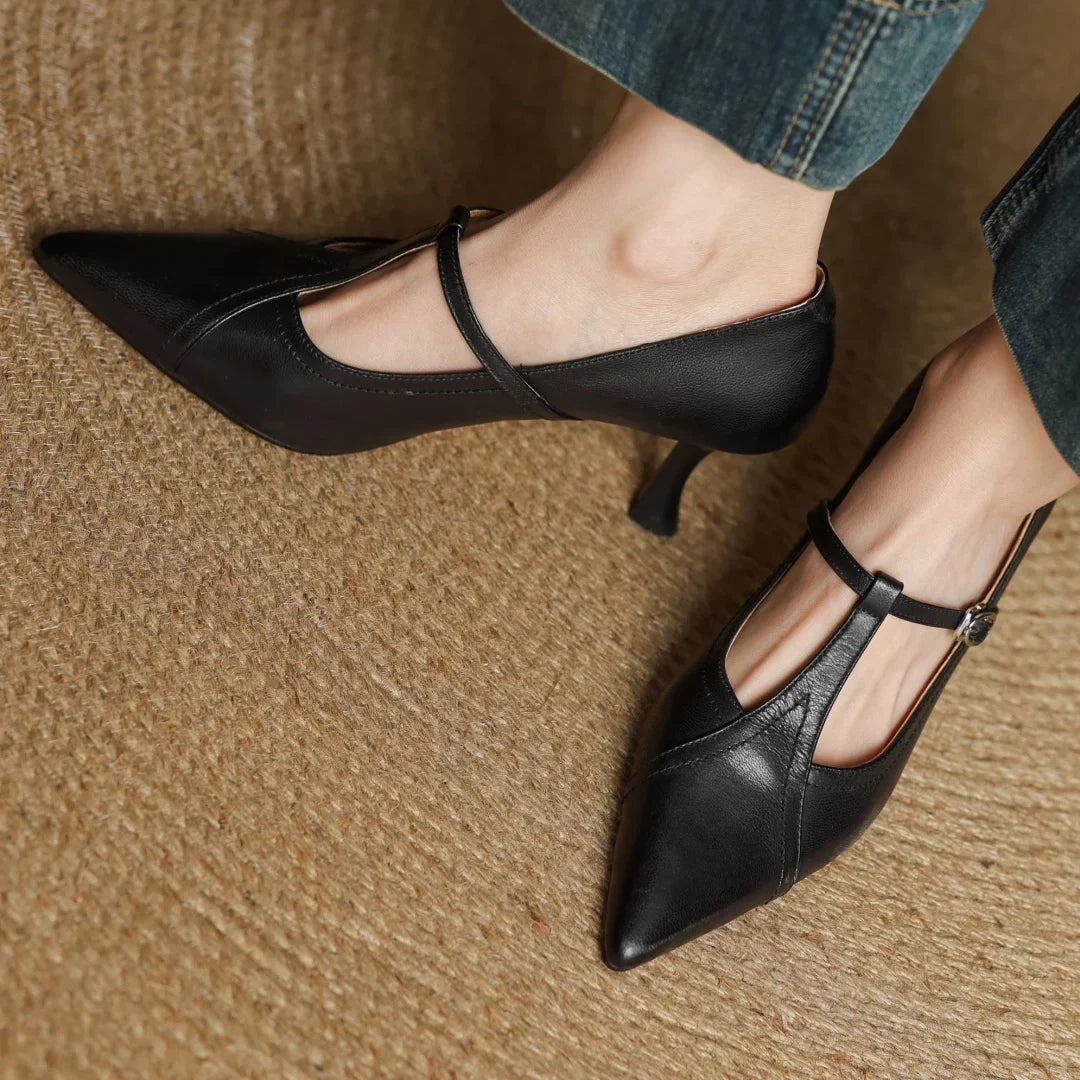 MARSELLA GENUINE LEATHER HEELS