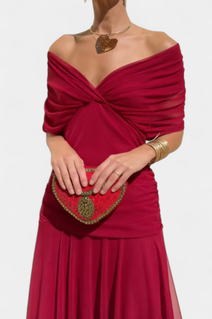 Harper | Elegant Red Dress