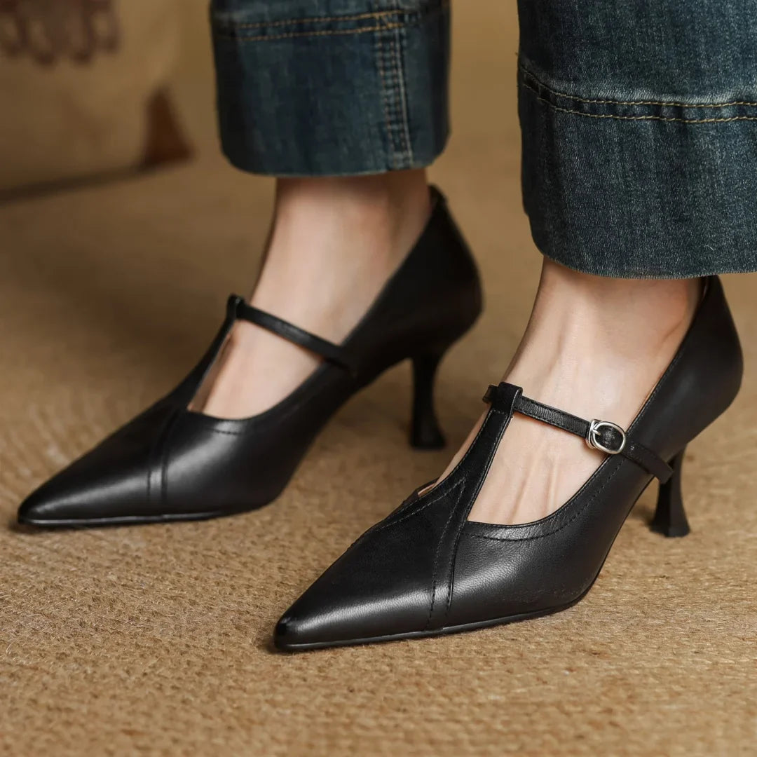 MARSELLA GENUINE LEATHER HEELS