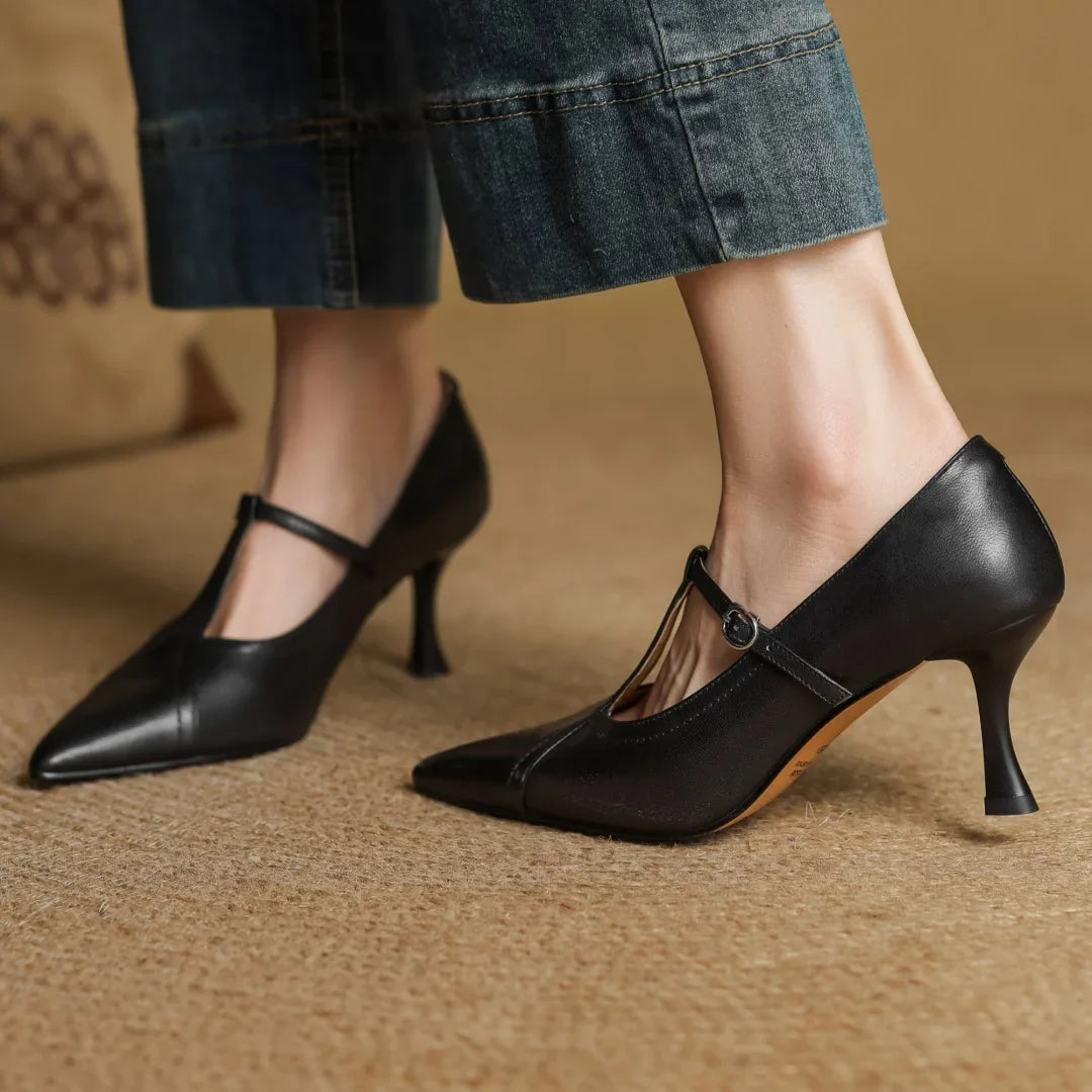 MARSELLA GENUINE LEATHER HEELS