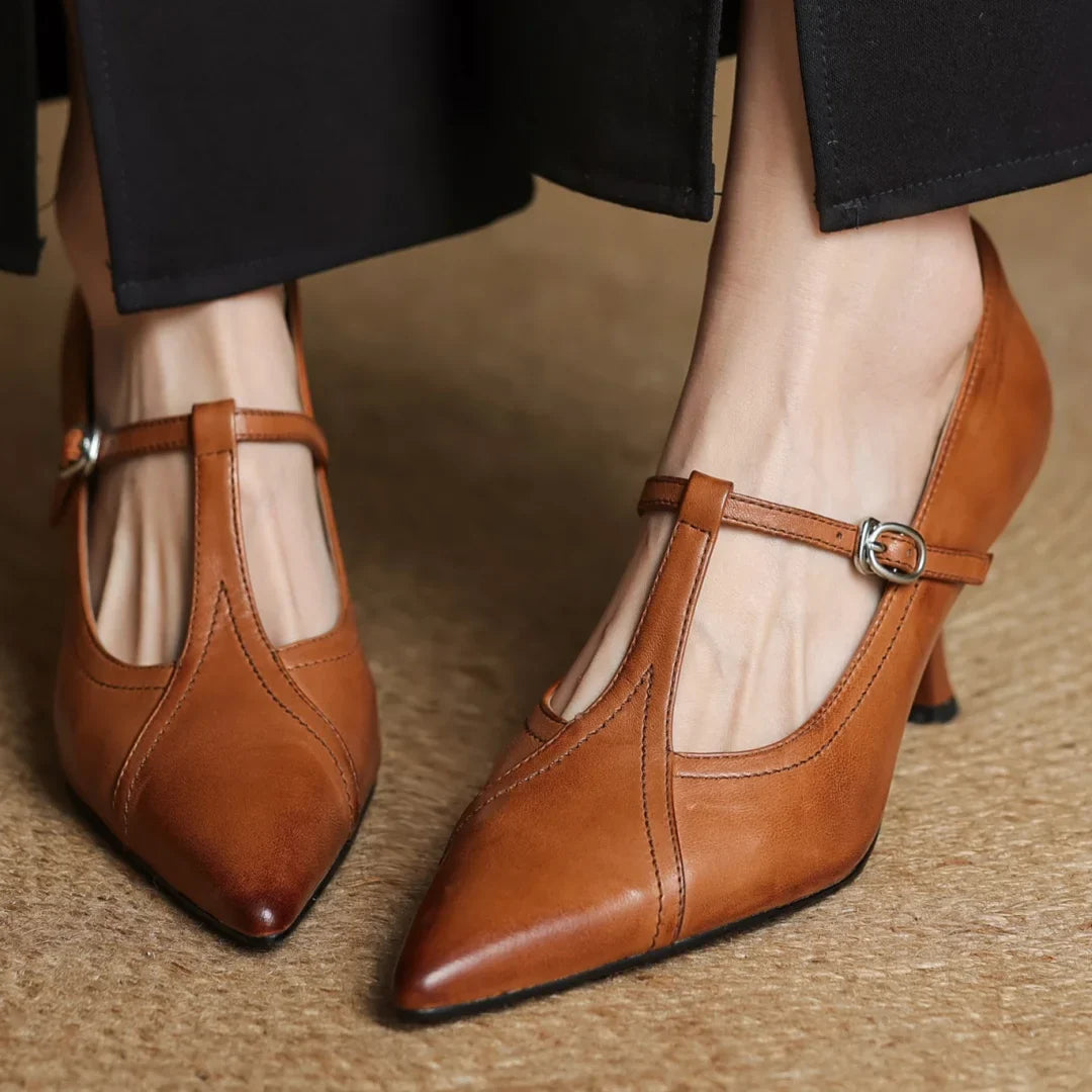 MARSELLA GENUINE LEATHER HEELS