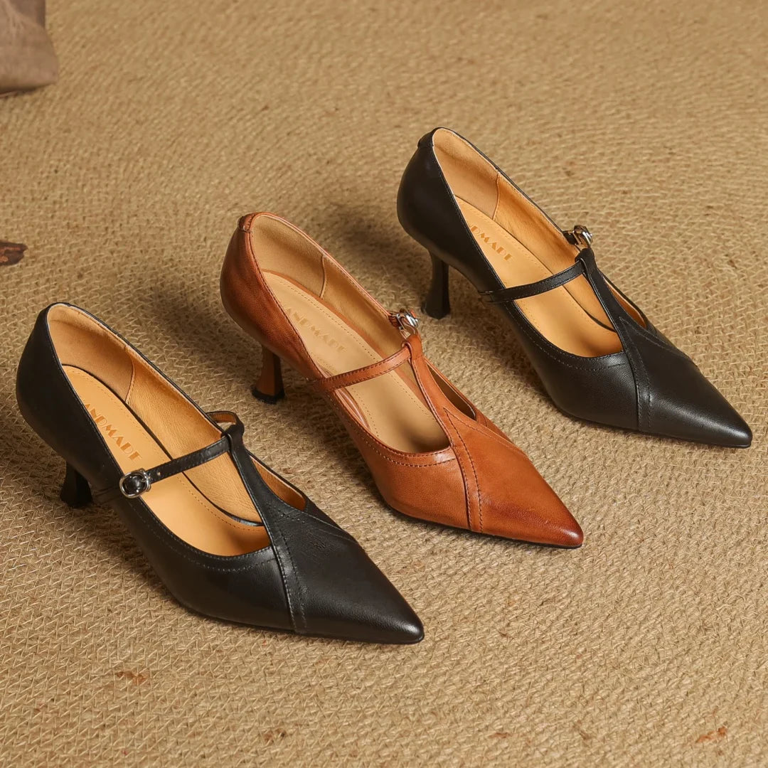 MARSELLA GENUINE LEATHER HEELS