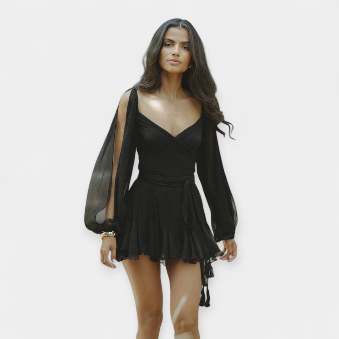 Romantic Short Sleeve Dress