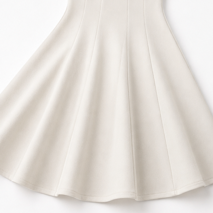 Elegant Satin Midi Dress for Women with Square Neck Cap Sleeve Fit and Flare Fall Wedding Guest Style