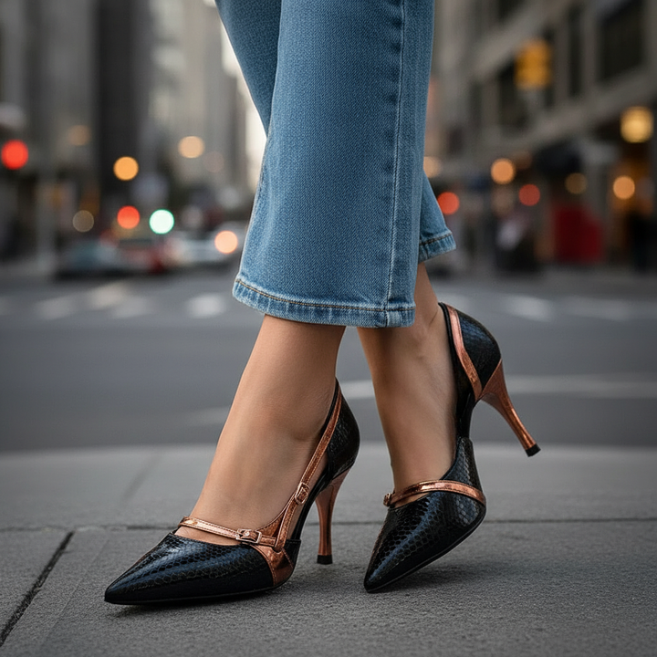 VARELLI EMBOSSED HEELS