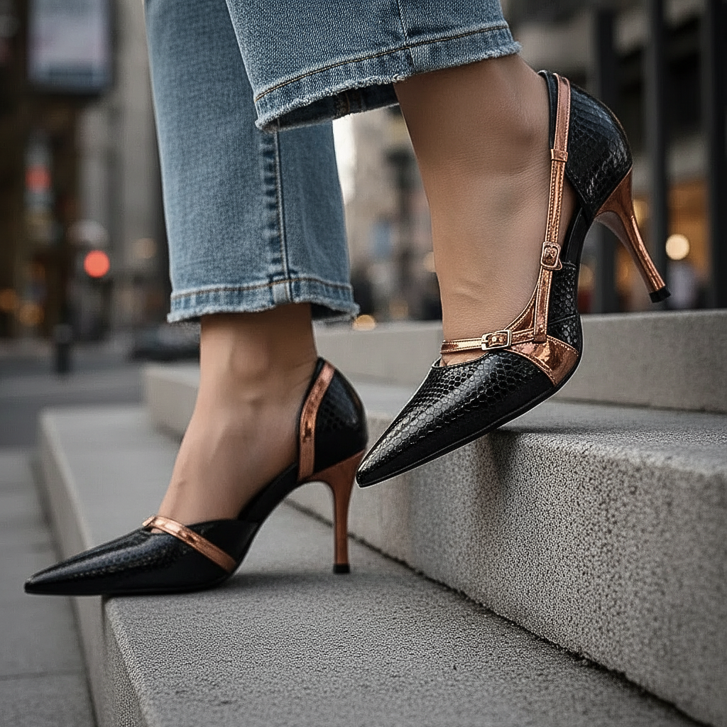 VARELLI EMBOSSED HEELS