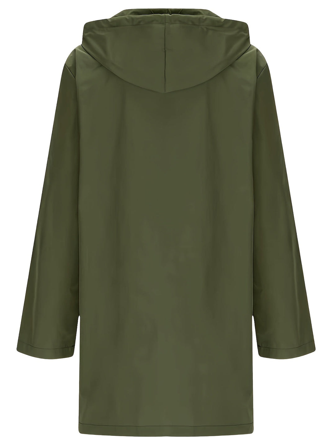 Effortless Trench Coat for Women with Hooded Button Front Longline Pocket Style