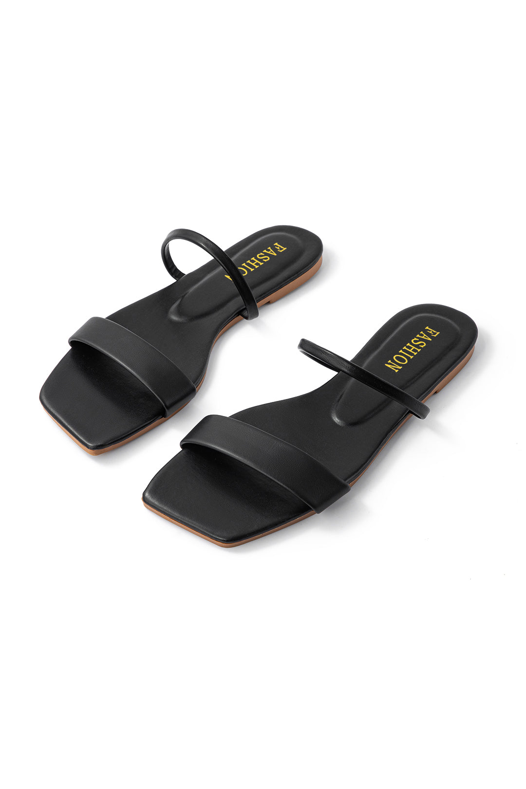 Basic Flat sandals with square toe
