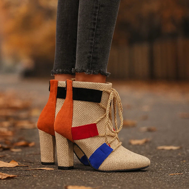 RAYA ROPE-LACE BOOTIES