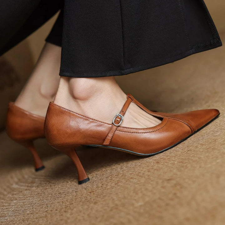 MARSELLA GENUINE LEATHER HEELS
