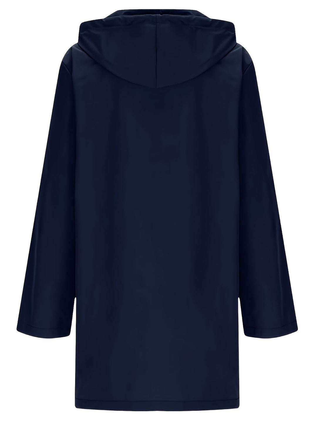 Effortless Trench Coat for Women with Hooded Button Front Longline Pocket Style
