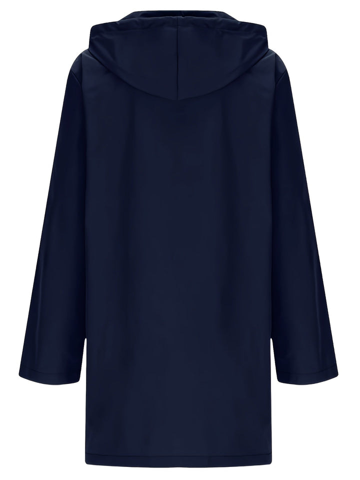 Effortless Trench Coat for Women with Hooded Button Front Longline Pocket Style