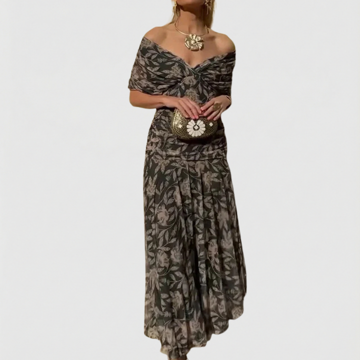 Madison | Elegant Botanical Dress
