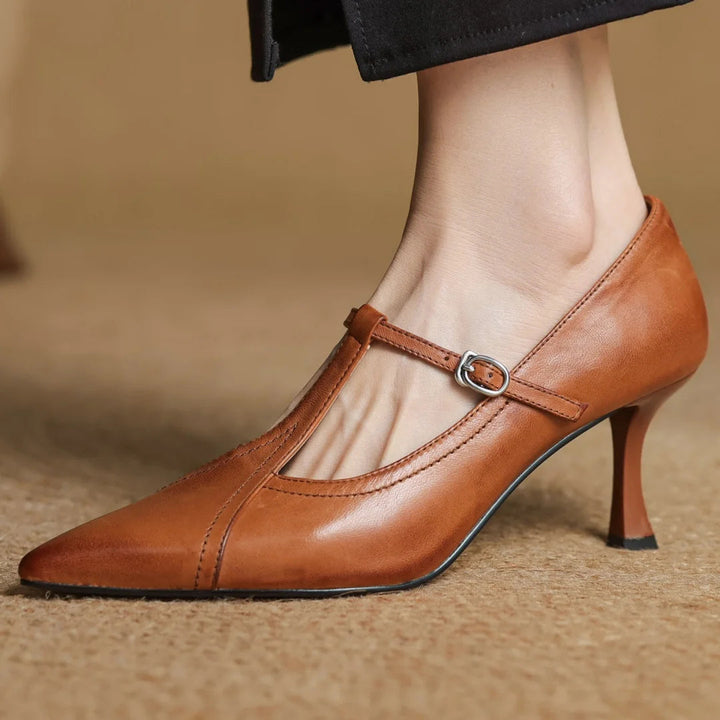 MARSELLA GENUINE LEATHER HEELS