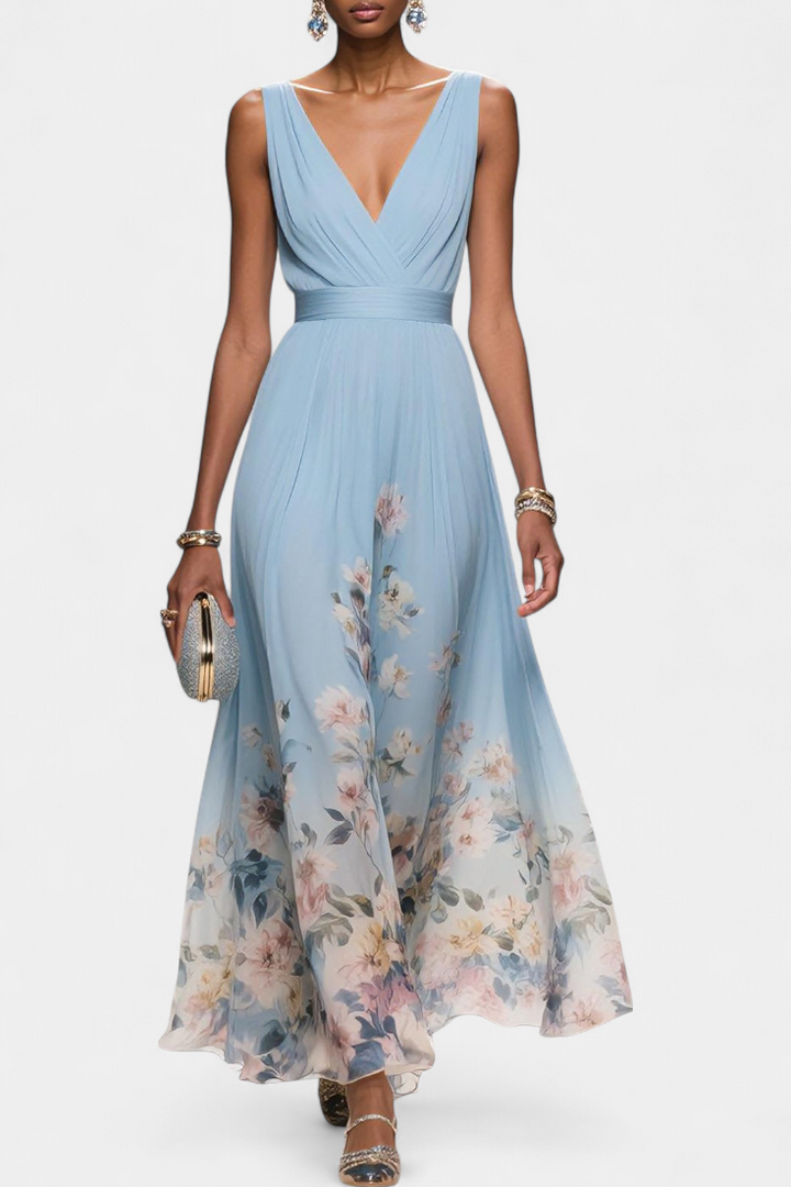 Sauline Sleeveless Floral Maxi Dress