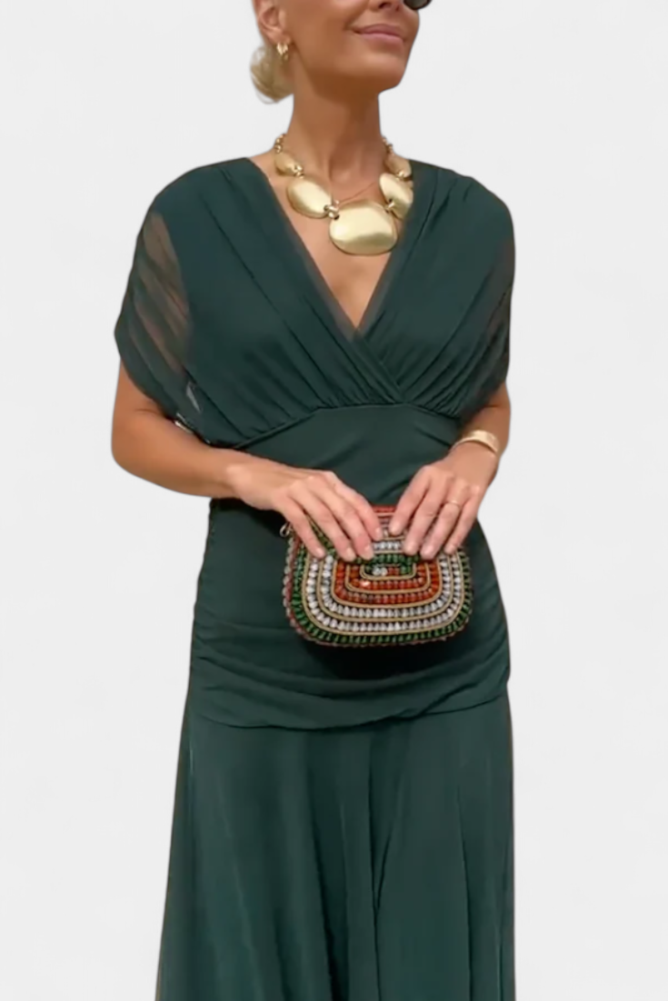 Morgan | Elegant Green Dress