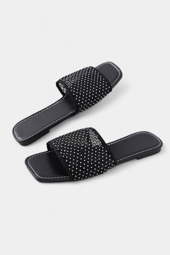 Iva sandals with Glitter and square toe