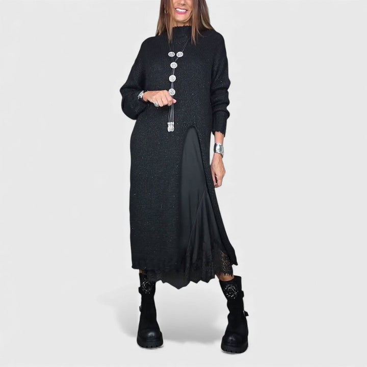 Lena | elegant long knitted dress